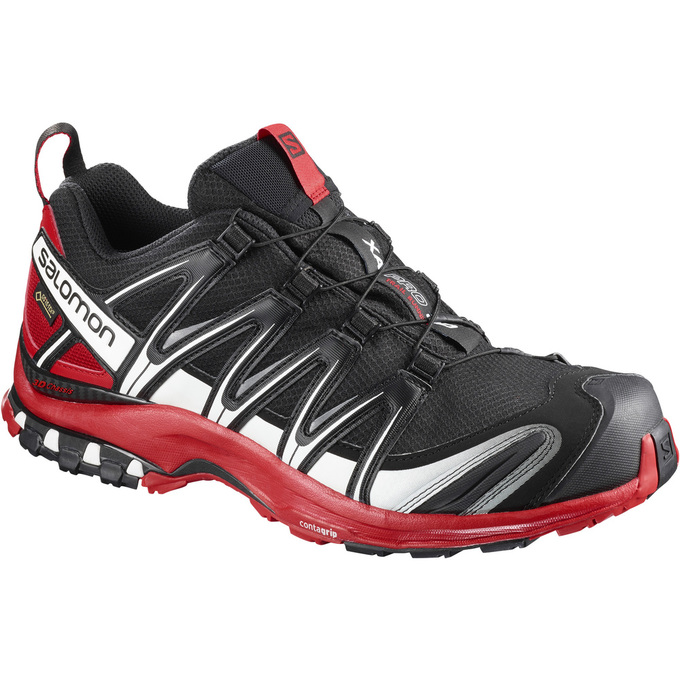 SALOMON XA PRO 3D GTX® Philippines - Men's Trail Running Shoes - Black/Red | 842195-LIE